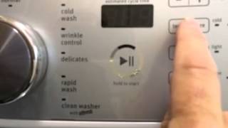 Maytag washer selftest mode [upl. by Elianore334]