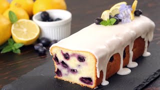 Blueberry Lemon Pound Cake Recipe  How Tasty Channel [upl. by Gunas489]