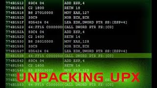 UPX Manual unpacking  From zero to hero [upl. by Nessim]