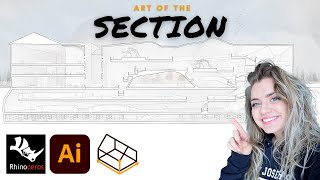 How to Draw a SECTION  3D PERSPECTIVE SECTION DRAWING TUTORIAL  Architecture Drawing Tutorial [upl. by Assedo765]