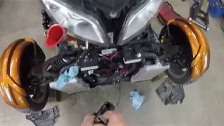 Can Am Spyder RT 1330 Coolant Change [upl. by Eulalia]