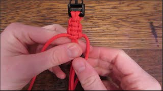 Easy Paracord Bracelet Tutorial [upl. by Naleag980]