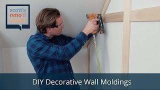 HowTo DIY Decorative Wall Moldings [upl. by Ynad]