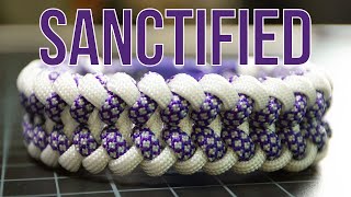 Wide Paracord Bracelet—Sanctified Weave [upl. by Esille213]