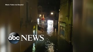 Venice is being flooded by the highest tide in more than 50 years l ABC News [upl. by Eves667]