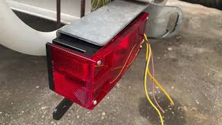 How To New Boat Trailer Lights [upl. by Mag]