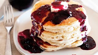 Homemade Blueberry Pancake Syrup Recipe [upl. by Adnarem860]