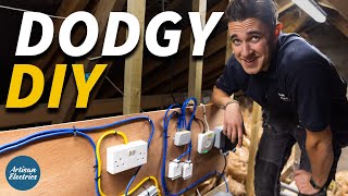 RIP IT OUT AND START AGAIN DODGY DIY  Electrician Life [upl. by Arand]