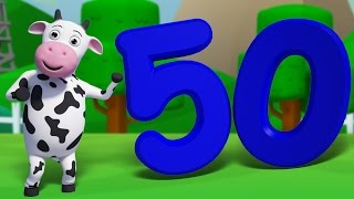 Numbers Song 1 to 50  Learn Counting Numbers  3D Nursery Rhymes For Kids by Farmees [upl. by Ydolem]