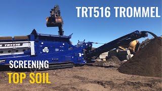 EDGE TRT516 Trommel Screening Top Soil [upl. by Yelsa]