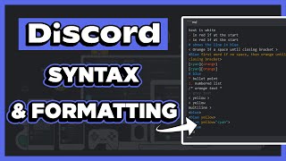 Discord Markdown 101  Text Formatting amp Syntax Guide [upl. by Letnuhs]