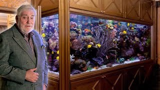 PRIVATE TOUR Inside World Famous LUXURY HOME AQUARIUM  12000 liters [upl. by Arodasi]