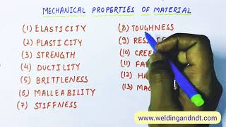 English Mechanical properties of materials [upl. by Berenice842]