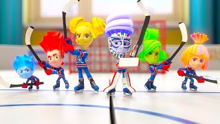 The Ice Hockey Game  The Fixies  Cartoons for Children  New Episodes [upl. by Alexandro323]