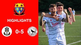 Caerleon 05 Cwmbrân Town  Gwent FA Senior cup  Quarter final highlights [upl. by Brout]