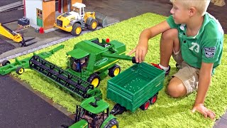 Bruder Tractors for KIDs BIG Farm World [upl. by Emory]