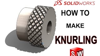 How To Make Knurling  Solidworks Tutorial [upl. by Ralyt]