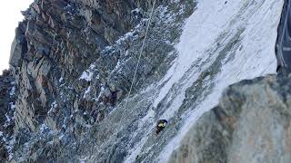 Rock Collapse  Goûter Route Goûter Couloir Mont Blanc [upl. by Idihc]