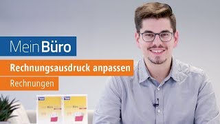 Rechnungsausdruck anpassen mit WISO Mein Büro Desktop [upl. by Daryle]