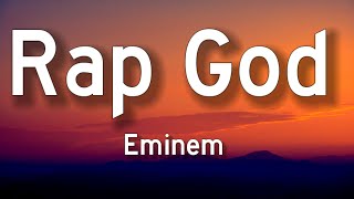 Eminem  Rap God Lyrics [upl. by Anilorak]