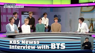 Live KBS News9 Interview with BTS [upl. by Mieka]