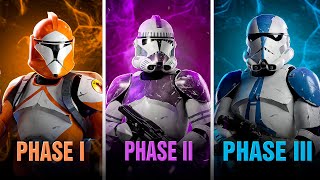 EVERY SINGLE Clone Trooper Armor Phase Explained [upl. by Korey729]