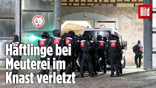 Gefängnismeuterei Polizei stürmt Knast in Thüringen  JVA Untermaßfeld [upl. by Callie]