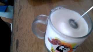 Aerolatte Review Frothing Cold Milk In Under 1 Minute [upl. by Idrahs]