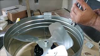 ATTIC FAN installation DIY [upl. by Olli822]