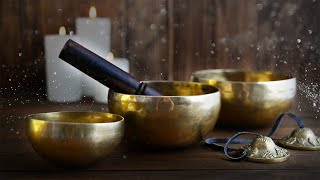 Tibetan Bowls Healing Meditation Pure Positive Vibes Boost Your Aura Relaxing Music Meditation [upl. by Elbertine]