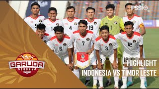 HIGHLIGHT SEA GAME  INDONESIA VS TIMOR LESTE  GARUDA TODAY [upl. by Frodeen]