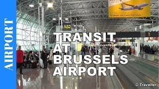 TRANSIT BRUSSELS Airport BRU  BrusselZaventem Airport BRU  Concourse A  Connection Flight [upl. by Nyssa]